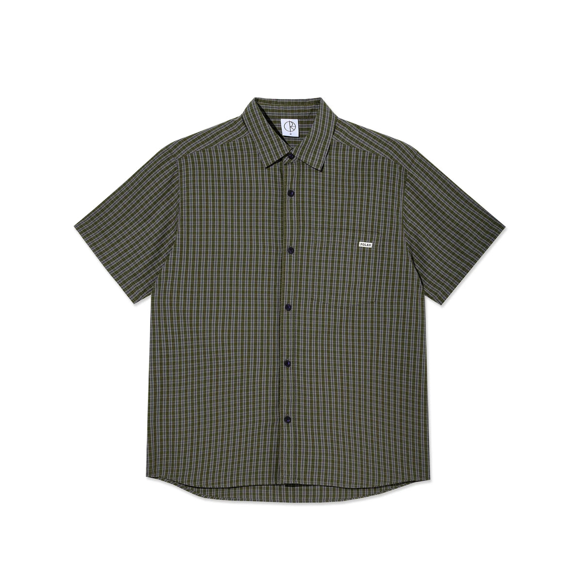 Polar Skate Camicia a quadri da uomo manica corta Mitchell