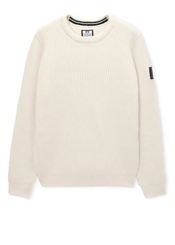 Weekend Offender Maglia da uomo girocollo Morello panna