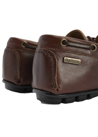 Barbour Mocassini in pelle da uomo Driver Courage marrone