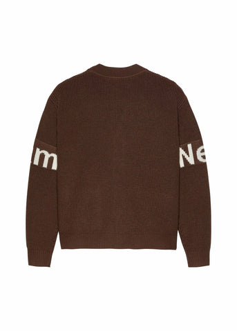 New Amsterdam Cardigan unisex Name Marrone