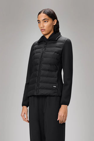 Rains Giacca da donna Safi Fleece Hybrid nera