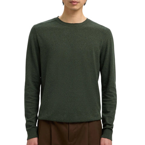 Selected Maglia girocollo da uomo Berg verde