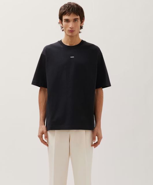 Studio Seidensticker Men's Short Sleeve T-Shirt Black University
