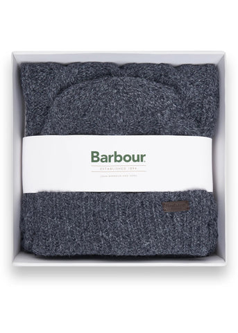 Barbour Set regalo sciarpa e cappello Jesmond