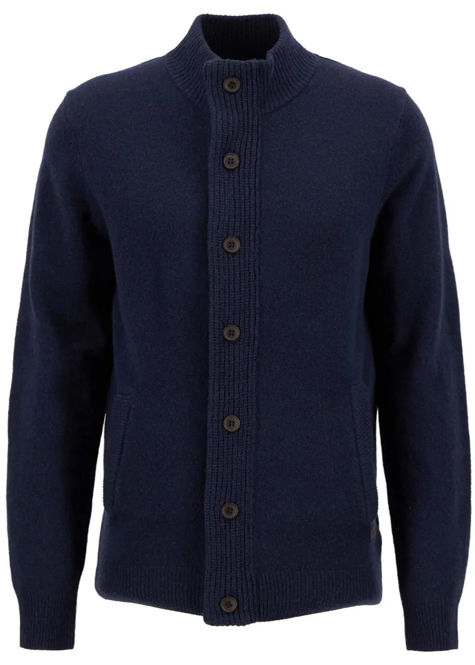 Barbour Maglione da uomo con zip Patch blu