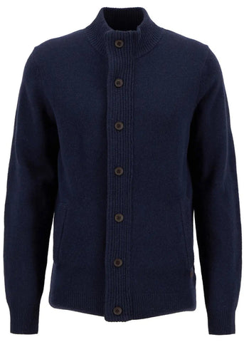 Barbour Maglione da uomo con zip Patch blu