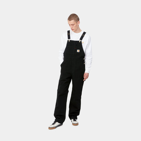 Carhartt Wip Men's Bib Overalls Black