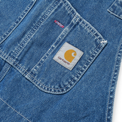 Carhartt Wip Salopette da Uomo Bib Blu denim