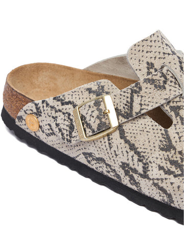 Birkenstock Sandalo da donna Boston Rivet Logo