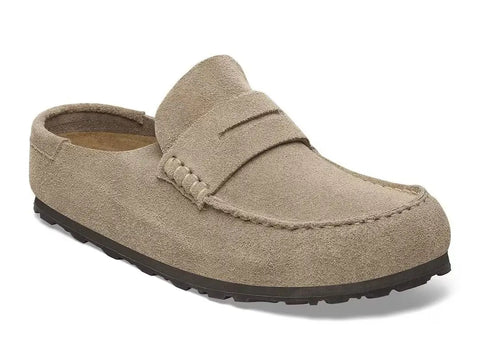 Birkenstock Naples – Gewickelter Wildleder-Mokassin (schmale Passform)