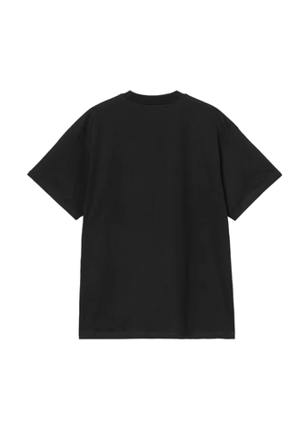 Carhartt Wip Herren-T-Shirt mit Stacheldrahtmuster und kurzen Ärmeln in Schwarz