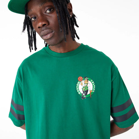 New Era T-Shirt uomo Oversize Boston Celtics NBA verde