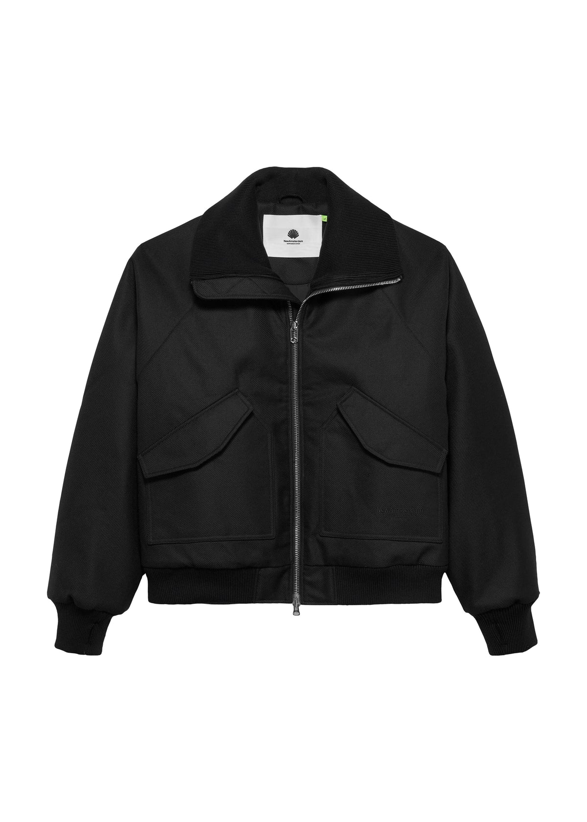 New Amsterdam Giacca bomber da uomo Wool nero