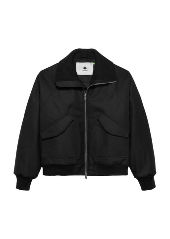 New Amsterdam Giacca bomber da uomo Wool nero