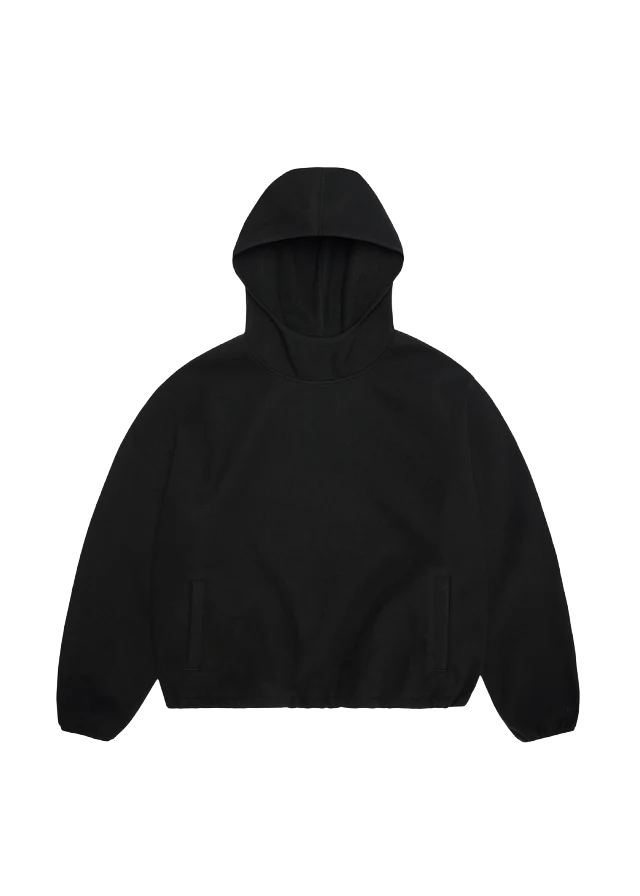 Rains Felpa con cappuccio in pile da uomo Fleece nera