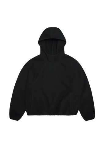 Rains Felpa con cappuccio in pile da uomo Fleece nera