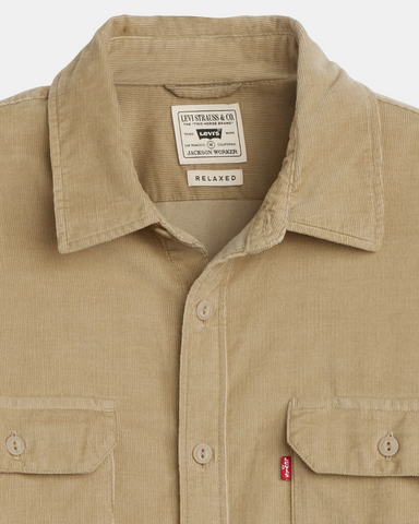 Levi's Camicia da uomo in velluto a coste Jackson beige