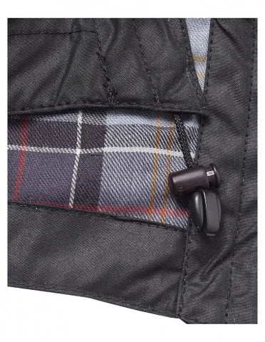 Barbour Cappuccio in cotone cerato Uomo Waxed Nero