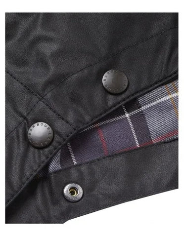 Barbour Waxed Cotton Hood Men's Waxed Black