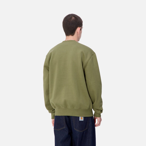 Carhartt Wip Felpa girocollo da uomo Carhartt verde