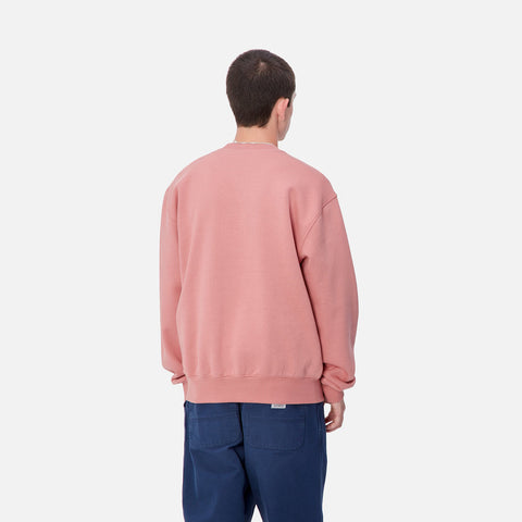 Carhartt Wip Carhartt Pink Herren-Sweatshirt mit Rundhalsausschnitt