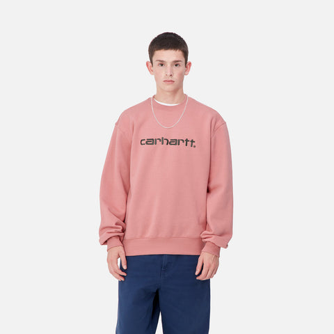 Carhartt Wip Carhartt Pink Herren-Sweatshirt mit Rundhalsausschnitt