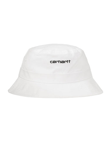 Carhartt Wip Cappello pescatore unisex Script Bucket bianco