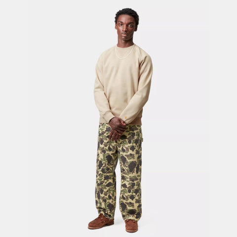 Carhartt Wip Felpa girocollo da uomo Chase beige