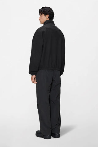 Rains Felpa in pile con zip da uomo Fleece Zip  nera