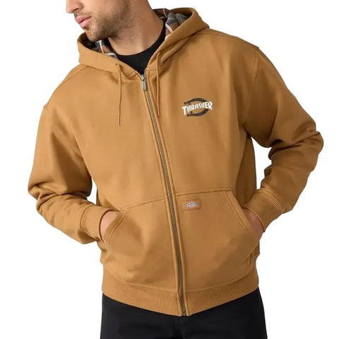 Dickies Felpa con zip e cappuccio collaborazione Dickies x Thrasher