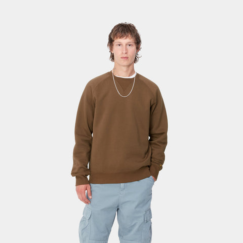 Carhartt Wip Herren-Sweatshirt mit Rundhalsausschnitt, Chase Brown