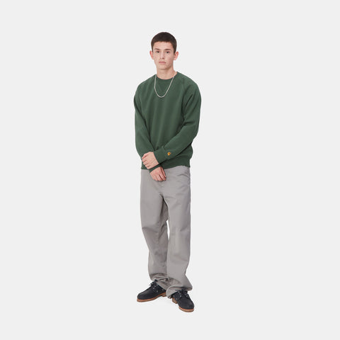 Carhartt Wip Felpa girocollo da uomo Chase Verde