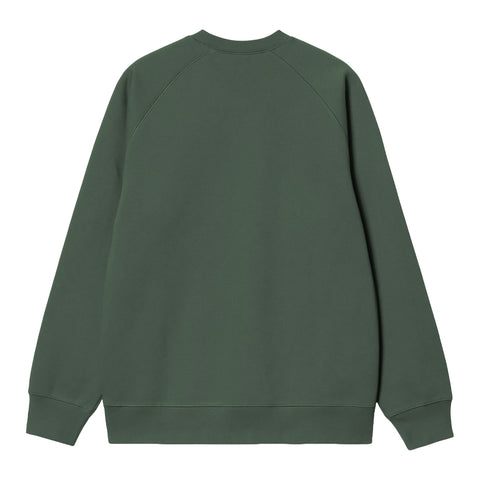 Carhartt Wip Chase Green Herren-Sweatshirt mit Rundhalsausschnitt