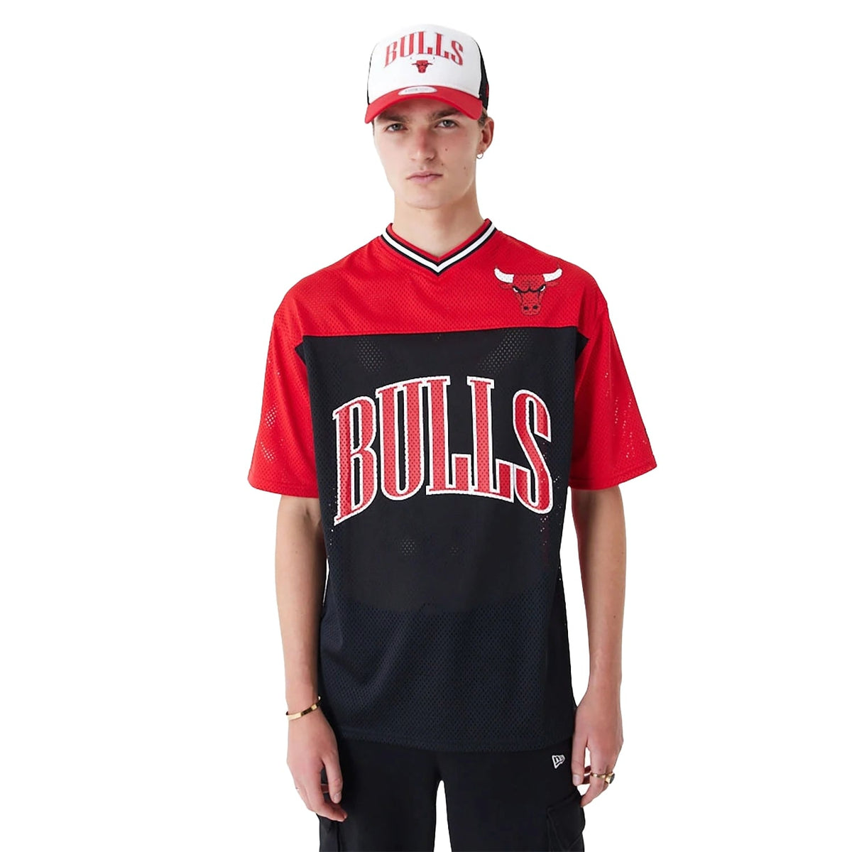 New Era T-Shirt uomo Oversize Chicago Bulls NBA