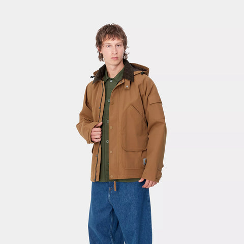 Carhartt Wip Giacca da uomo Clarton Marrone