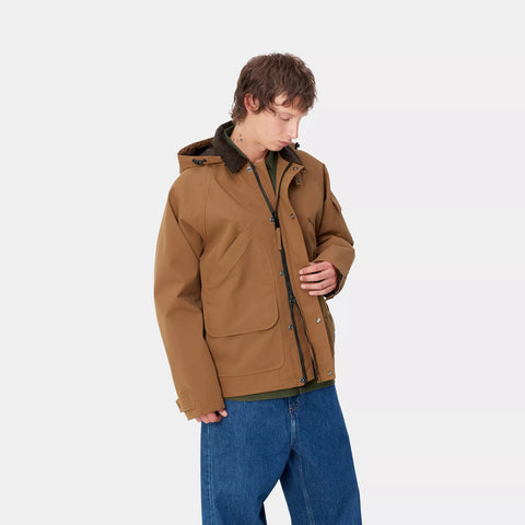 Carhartt Wip Giacca da uomo Clarton Marrone