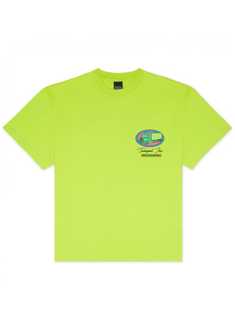 Pas De Mer T-Shirt da uomo manica corta Transport Verde acido