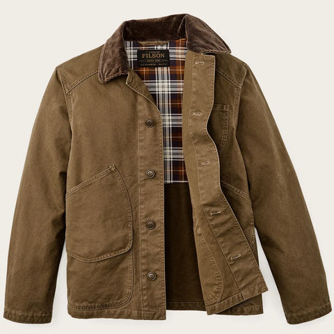 Filson Giacca da uomo Canvas Outfitters marrone