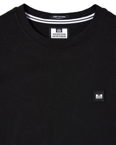 Weekend Offender T-Shirt da uomo manica corta Brooklands nera