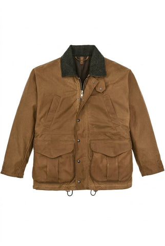 Filson Giacca cerata da uomo Tin Cloth Field marrone