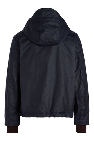 Manifattura Ceccarelli Giacca cerata da uomo Blazer Coat blu 7066-WX