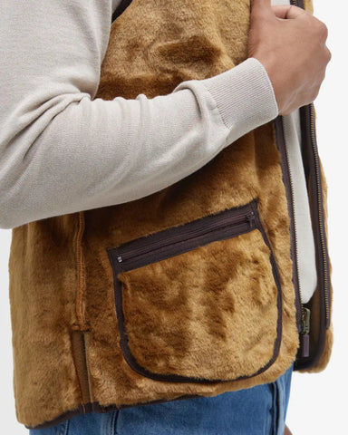 Barbour Unisex – Braune Fleeceweste/-fütterung