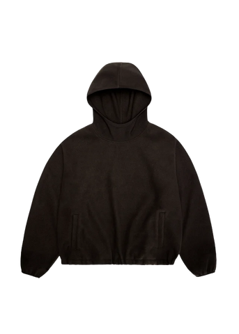 Rains Felpa con cappuccio in pile da uomo Fleece marrone