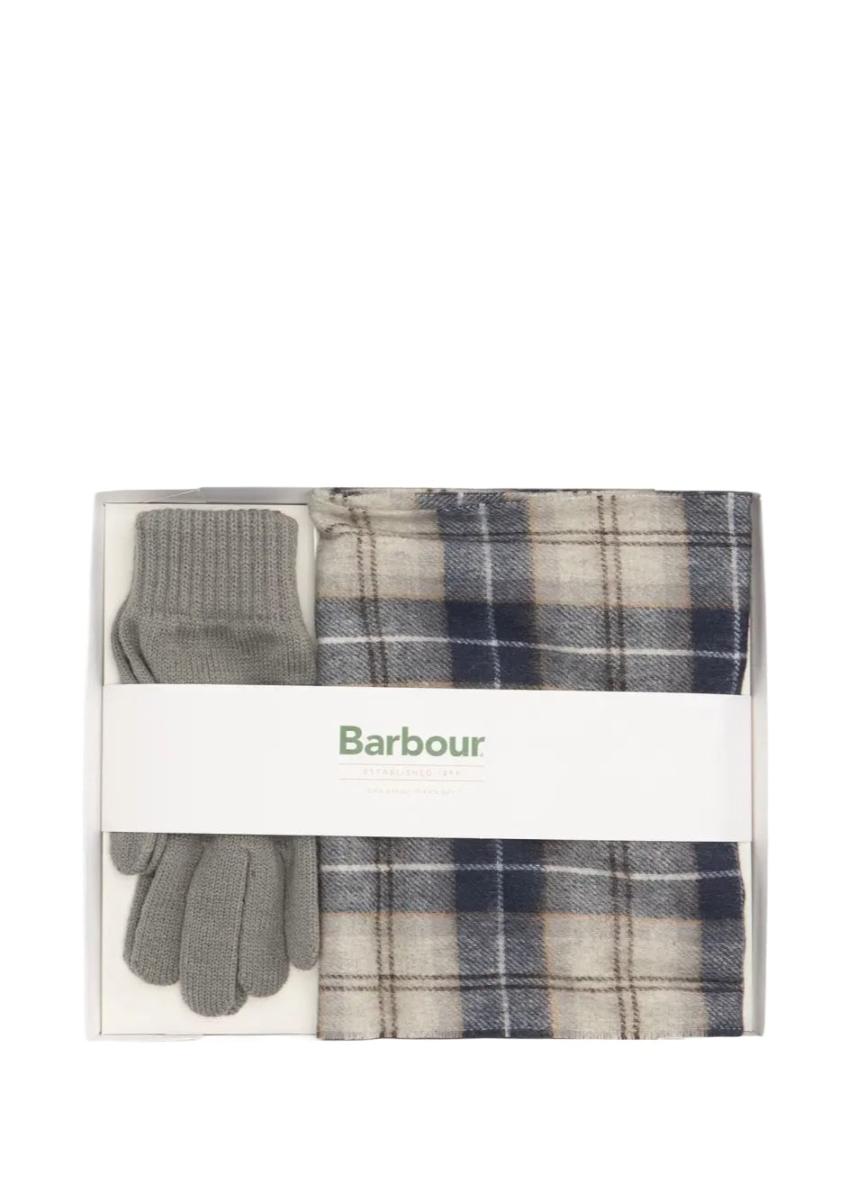 Barbour Set regalo sciarpa e guanti Tartan MGS0018TN38