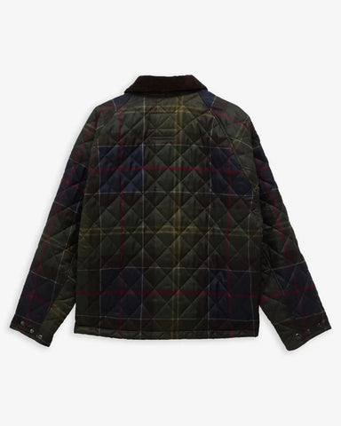 Barbour Giacca da uomo trapuntata in tartan Transport Quilt