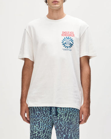 Deus Ex Machina T-Shirt da uomo manica corta Crank bianca