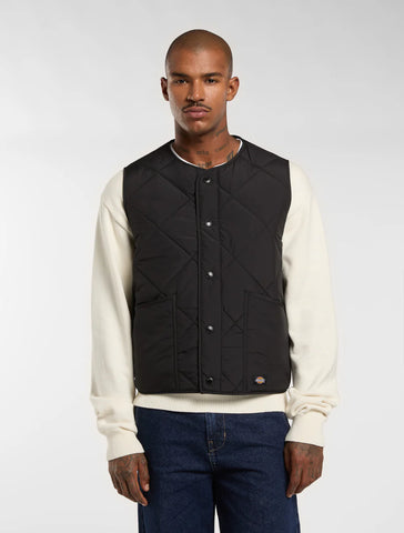 Dickies Gilet trapuntato da uomo Samburg nero