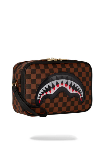 Sprayground Pochette Unisex Sip Lenticular Chomp Marrone