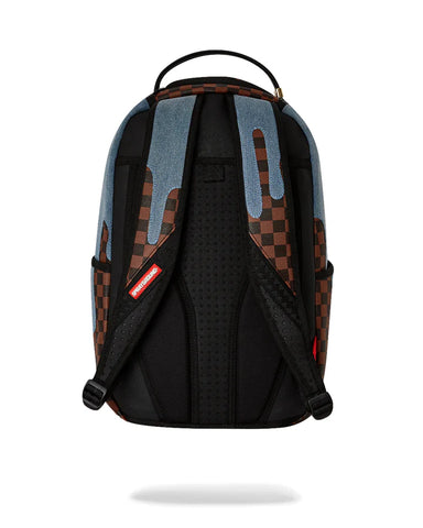 Sprayground Unisex Denim Drip Backpack