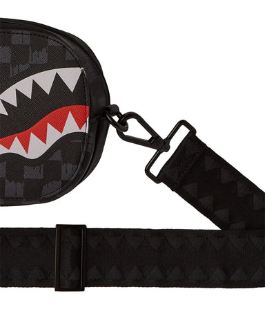 Sprayground Pochette Unisex Drip Check Shark nero